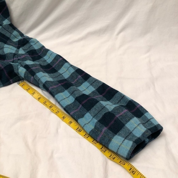 600 West Blue Black Pink Plaid Peacoat Coat Jacket Y2K 90s Size Medium - Picture 11 of 16